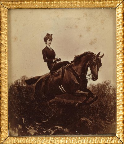 Imperatrice Elisabetta a cavallo, c. 1890 da Unbekannt