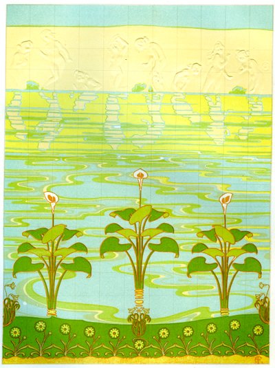 Piastrelle da bagno smaltate, 1898 da Unbekannt