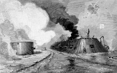 Scontro tra Confederati e Unionisti, Guerra Civile Americana, 1852 1885 da Unbekannt
