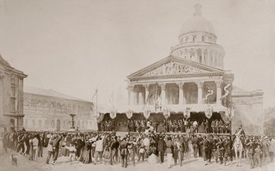 Arruolamento di volontari nella Guardia Nazionale, Place du Panthéon, Parigi, 1870-1871 da Unbekannt