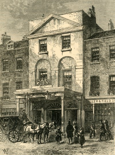 Ingresso al Teatro di Astley nel 1820, c. 1878 da Unbekannt