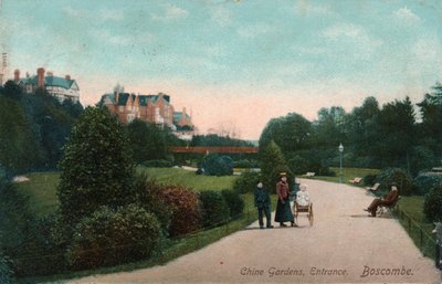 Ingresso ai Giardini di Chine, Boscombe, Dorset, c1905 da Unbekannt