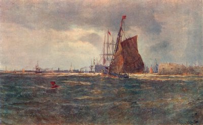 Ingresso al porto di Portsmouth, fine XIX secolo, 1906 da Unbekannt