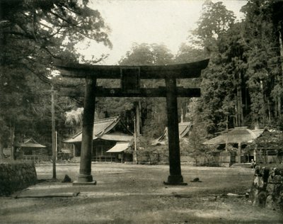 Ingresso a un tempio Shinto, nel distretto di Nikko, Giappone da Unbekannt