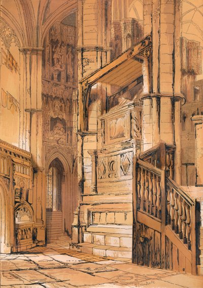 Ingresso alla Cappella di Edoardo il Confessore, c1840, 1864 da Unbekannt