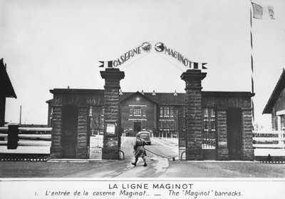 Ingresso alle caserme della Linea Maginot, Francia, c1935-1940 da Unbekannt