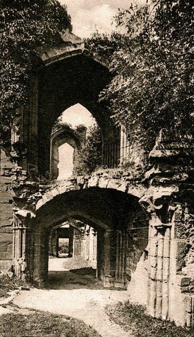 Ingresso alla sala dei banchetti, Castello di Kenilworth, Warwickshire da Unbekannt