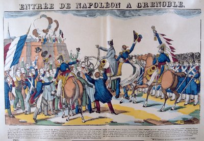 Entrata di Napoleone a Grenoble, marzo 1815, XIX secolo da Unbekannt