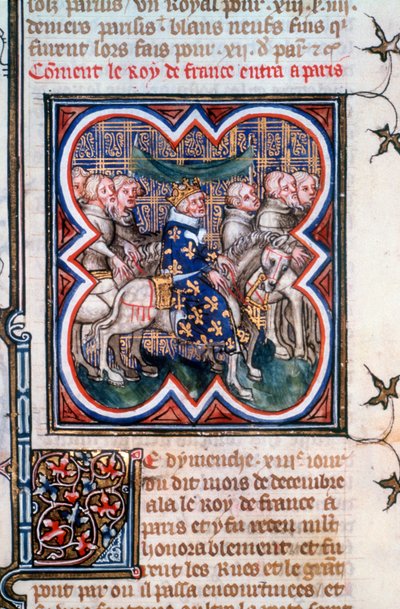Ingresso di Giovanni II a Parigi, luglio 1360, 1375-1379 da Unbekannt
