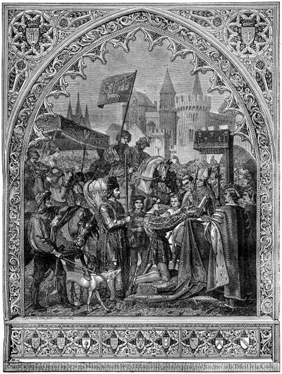 Ingresso di Luigi XI di Francia a Troyes, 1462 1882-1884 da Unbekannt