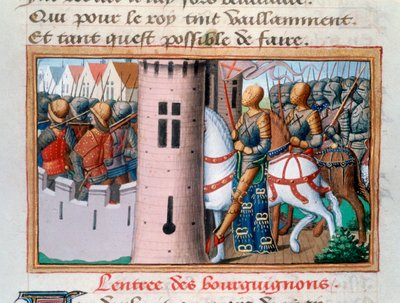 Ingresso dei Borgognoni a Parigi, maggio 1418, 1484 da Unbekannt