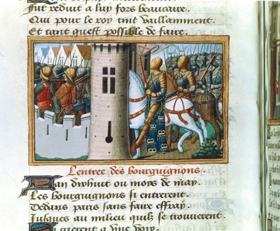 Ingresso dei Borgognoni a Parigi, 14 maggio 1418, c1484 da Unbekannt