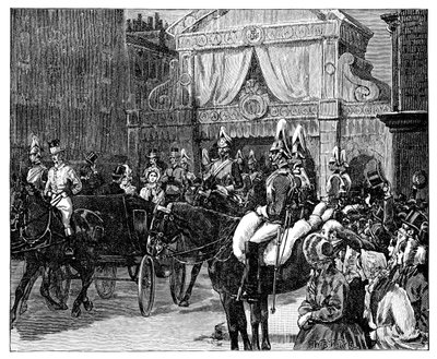 Ingresso della Principessa Alessandra a Londra, fine XIX secolo da Unbekannt