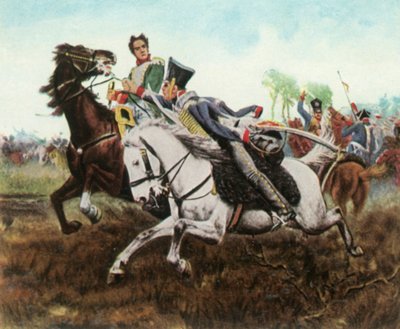 Episodio durante la battaglia di Dennewitz, 6 settembre 1813, 1936 da Unbekannt