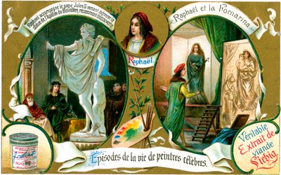 Episodi della vita di pittori famosi: Raffaello, c1900 da Unbekannt