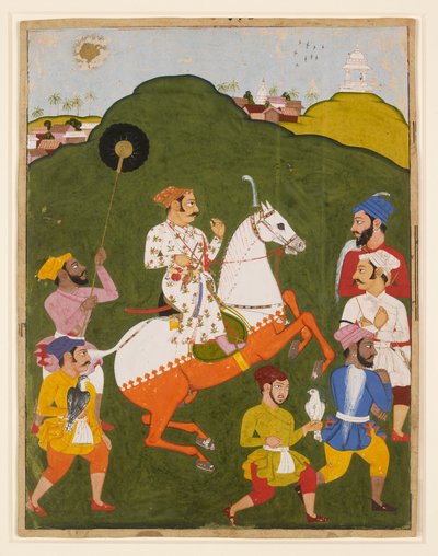 Ritratto equestre di Maharana Raj Singh I di Mewar, 1670 da Unbekannt