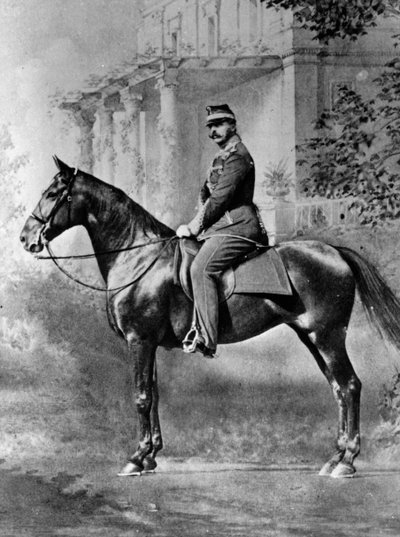 Ritratto equestre dello Zar Alessandro II di Russia, c1861-c1865 da Unbekannt