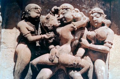 Scultura erotica, Khajuraho, India da Unbekannt