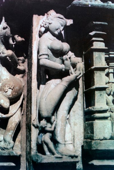 Scultura erotica, Khajuraho, India. c950-1050. XX secolo da Unbekannt