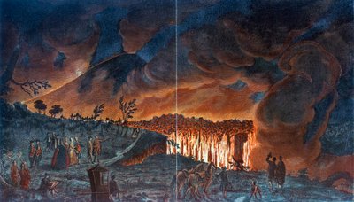 Eruzione del Vesuvio, 1776 da Unbekannt