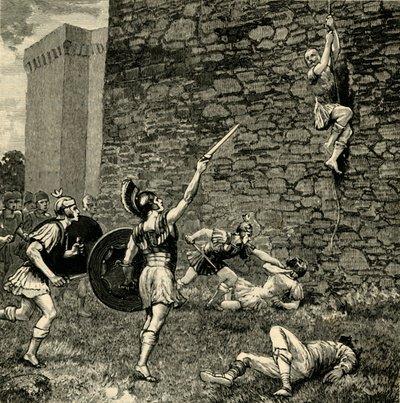 Fuga di Mario il Giovane a Preneste, 1890 da Unbekannt