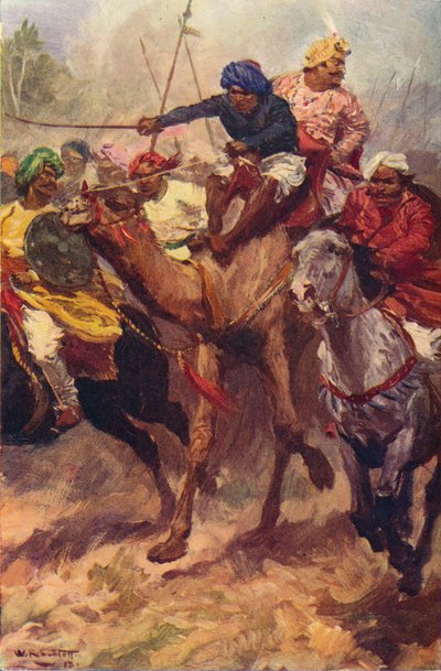 Fuga di Suraja Dowla da Plassey, 1757 c1912 da Unbekannt