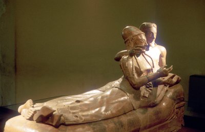 Sarcofago etrusco con coppia reclinata, Cerveteri, Italia, VI secolo a.C. da Unbekannt