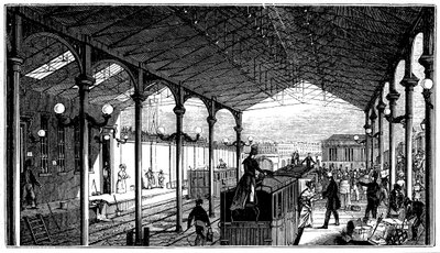 Stazione di Euston, capolinea di Londra e Birmingham Railway, 1840 da Unbekannt