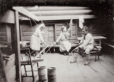 Vita quotidiana del popolo Mari, Russia, c1880s-c1890s da Unbekannt