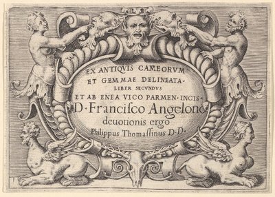 Ex Antiquis Cameorum et Gemmae Delineata Liber Secunduset ab Enea Vic..., pubblicato ca. 1599-1622 da Unbekannt