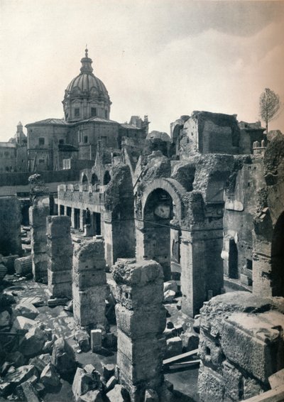Scavi del Foro di Giulio Cesare a Roma, c1932 da Unbekannt