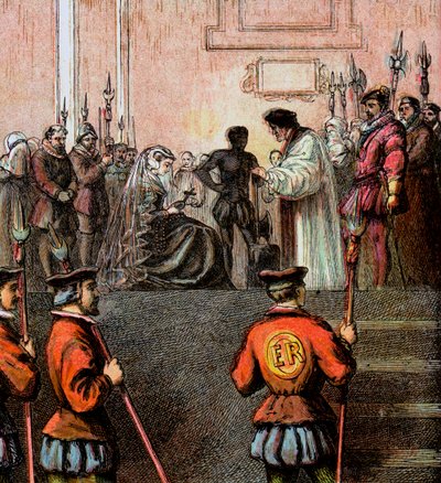 Esecuzione di Maria, Regina di Scozia, 1587 da Unbekannt