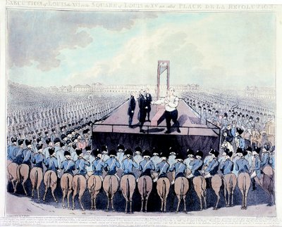 Esecuzione di Luigi XVI, 1793 da Unbekannt