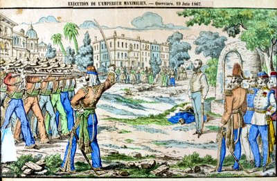 Esecuzione di Massimiliano, Imperatore del Messico, 19 giugno 1867 da Unbekannt
