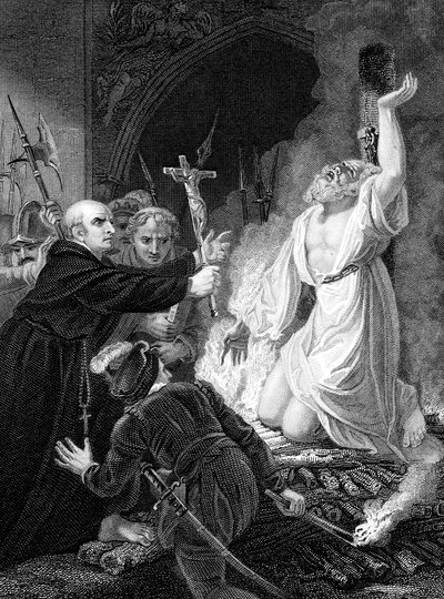 Esecuzione di Thomas Cranmer, arcivescovo di Canterbury, Oxford, 1556 metà XIX secolo da Unbekannt