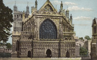 Cattedrale di Exeter, facciata ovest da Unbekannt