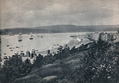 Exmouth - Vista che mostra la spiaggia e la riva opposta, 1895 da Unbekannt