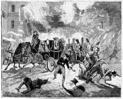 Esplosione in Rue de la Loi, Parigi, Francia, 24 dicembre 1800 1882-1884 da Unbekannt