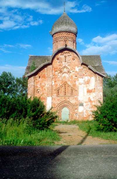 Esterno di una chiesa, Novgorod, Russia da Unbekannt