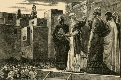Esdra legge la legge agli ebrei, 1890 da Unbekannt