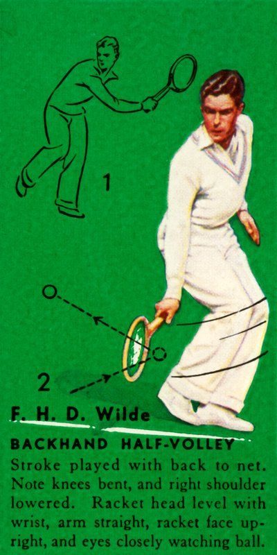 F. H. D. Wilde - Backhand Half-Volley, c1935 da Unbekannt
