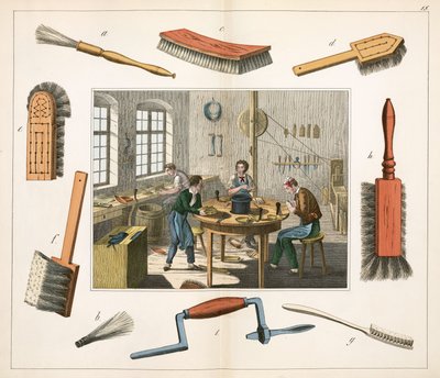 Fabbricazione Il fabbricante di pennelli da Unbekannt