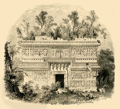 Facciata del palazzo nativo nello Yucatan, 1890 da Unbekannt