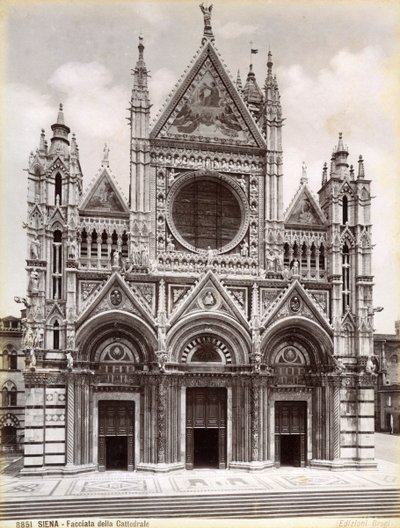 Facciata del Duomo di Siena, Italia da Unbekannt