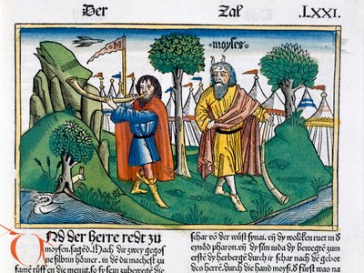 Copia facsimile di Numeri 2 le assegnazioni dei campi degli Israeliti da Unbekannt