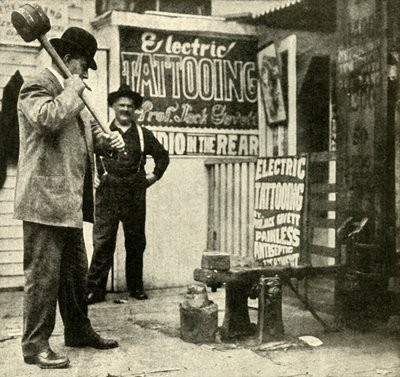 Attrazione della fiera, 1910 da Unbekannt