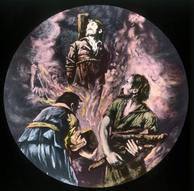 Fedele bruciato sul rogo, c1910 da Unbekannt