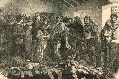Crollo della cappella a Blackfriars, 1623, 1897 da Unbekannt