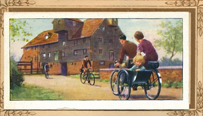 Tandem familiare con sidecar, 1939 da Unbekannt