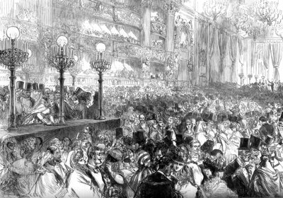 Ballo in maschera al nuovo Grand Opera House, Parigi, a beneficio dei poveri, 1875 da Unbekannt